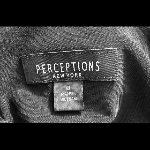 ⭕️Abstract Black-White-Grey Perception Jacket sz 8 - Picture 5 of 7